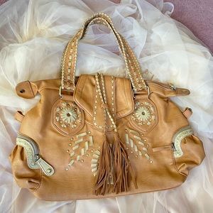 Vintage fringe handbag